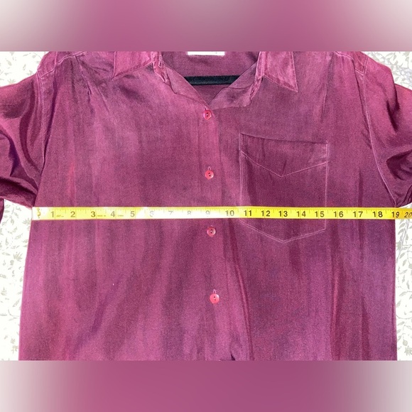 Liz Claiborne Collection Women’s Size 8 100% Silk Button Down Blouse - Picture 4 of 4